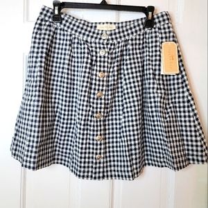 Copper Key Check Skirt. L.